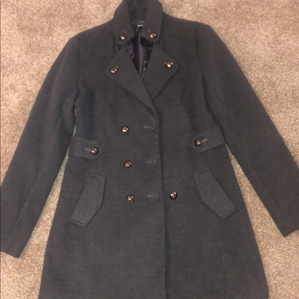 Gray wool coat size L